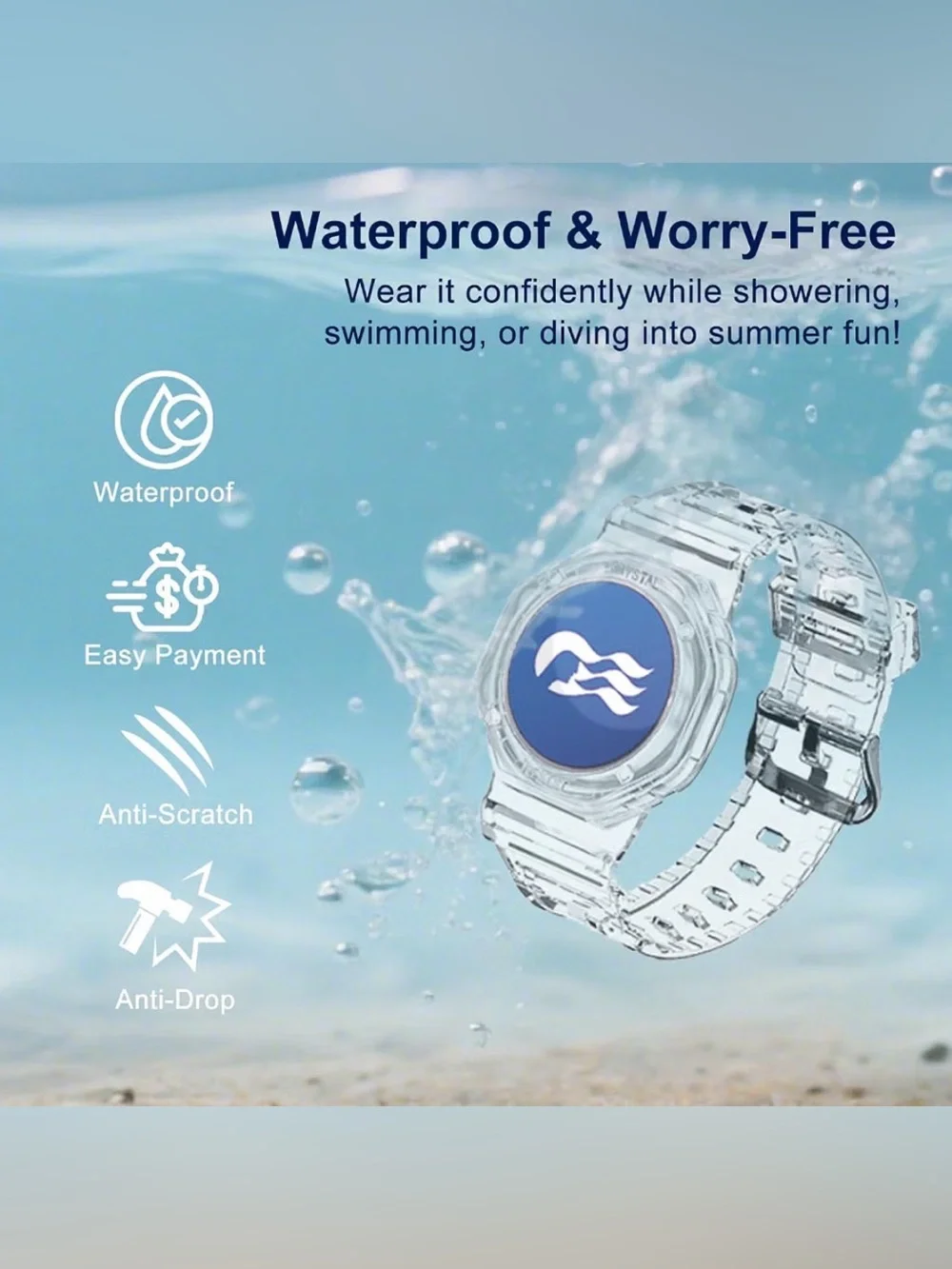 2 Pack Waterproof Watch Bands for Princess Cruises Ocean Medallion-  NEW!